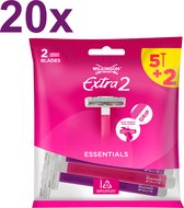20x Wilkinson Sword - Extra 2 Essentials Beauty - Wegwerpscheermesjes - 7 Stuks