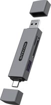 Sitecom - USB-A + USB-C Stick Card Reader with USB port