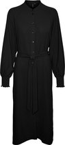 Vero Moda VMCARLA LS CALF SHIRT DRESS - Black Black