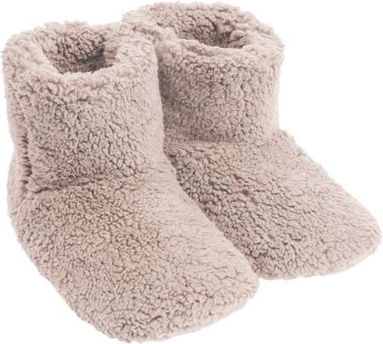 Mistral Home - Pantoffels boots teddy - maat 40/41 - 100% polyester - Beige
