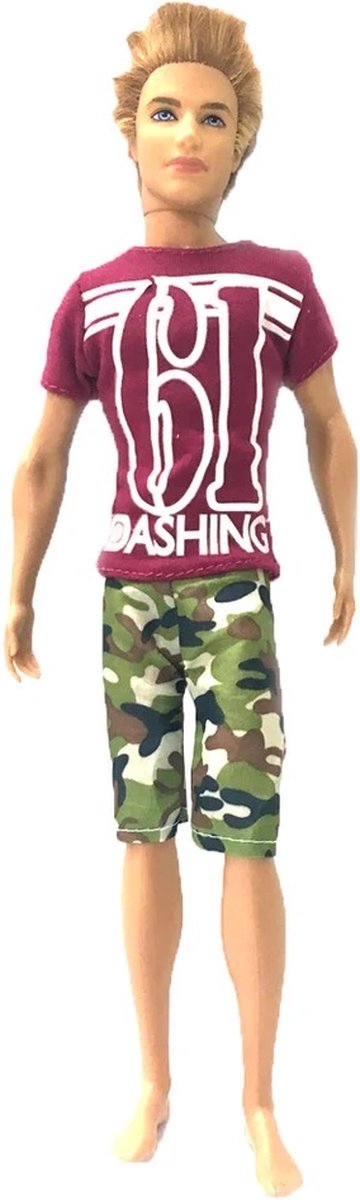 Isa's Friends® Poppenkleertjes - 5 Outfits voor Mannen poppen - Geschikt voor o.a Barbie - Setje 'Jesse' — afbeelding 4