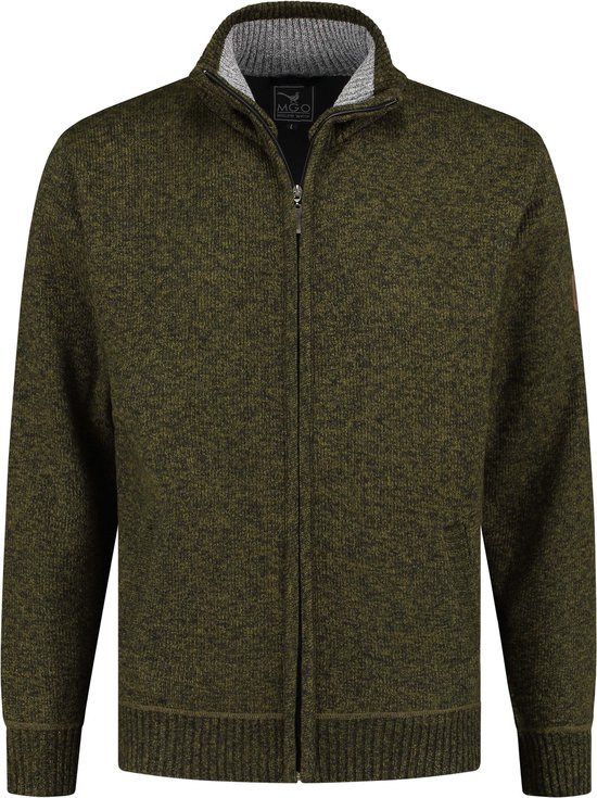 MGO Pine Cardigan - Cardigan polaire homme - Vert olive - Taille 3XL
