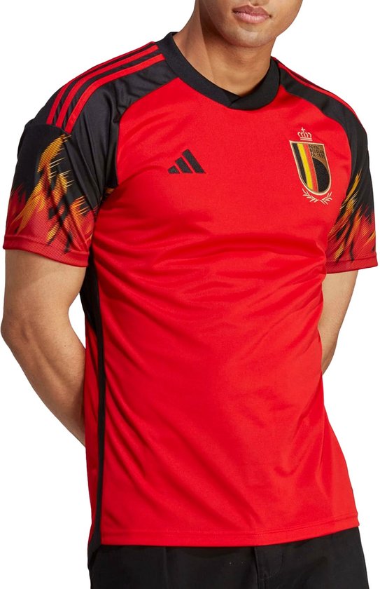 Adidas Maillot Belgique Domicile 2022-2024 Hommes - Rouge / Zwart | Taille  : XL | bol