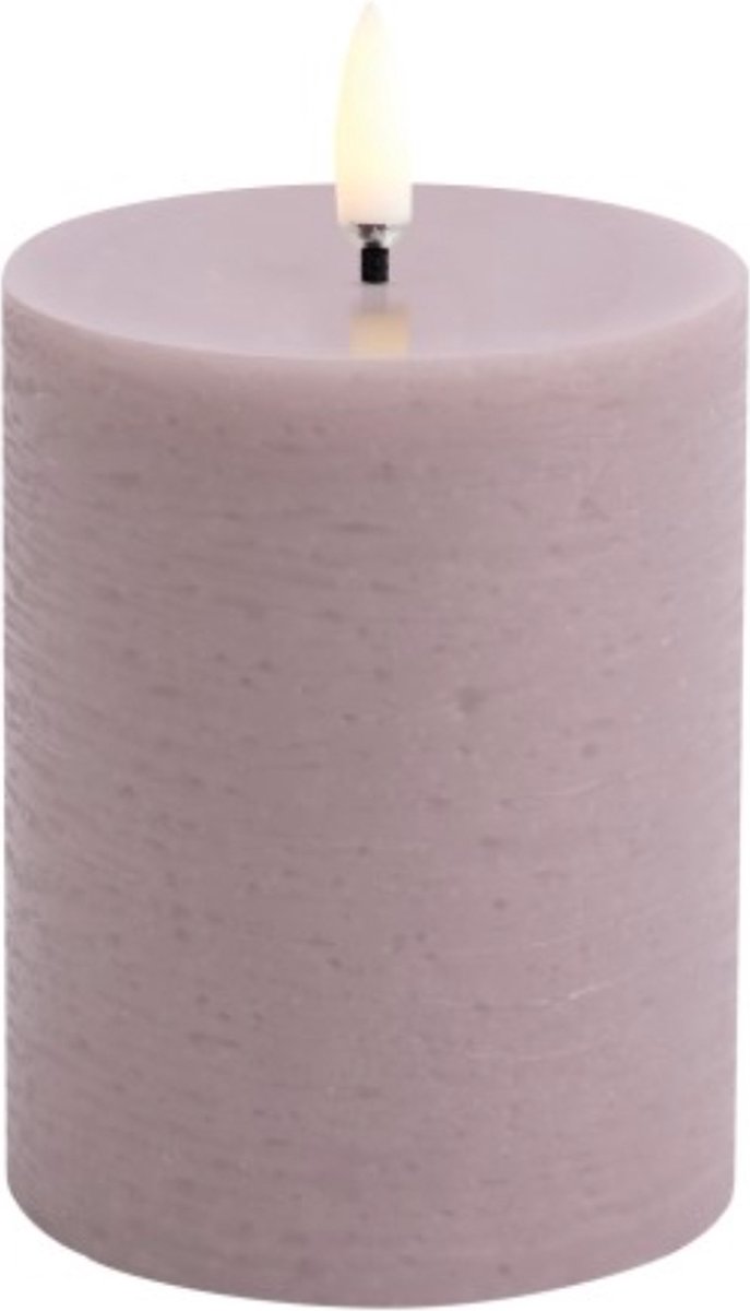 Uyuni led-kaars Rustic 7,8 x 10cm light lavender