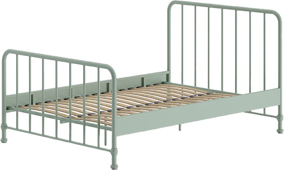Bed Jay Groen - Metaal - 140x200cm - Hoogte 110 cm