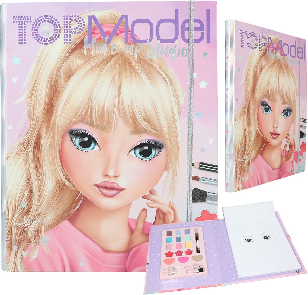 Depesche 12876 TOPModel Make Up Studio-Dossier créatif pour réaliser de  Beaux Looks, Compris Un Bloc de coloriage, Une Palette de Maquillage et 4  pinceaux, Black : : Cuisine et Maison