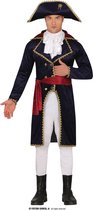 Guirca - Middeleeuwse & Renaissance Strijders Kostuum - Grote Franse Overheerser Leon - Man - Blauw - Maat 52-54 - Carnavalskleding - Verkleedkleding
