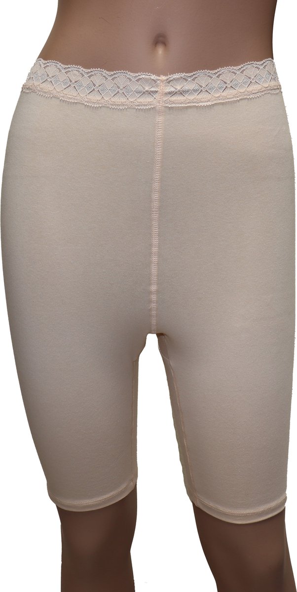 Vanilla - Dames Short Lange Pijp - Egyptisch katoen - Beige - 3XL