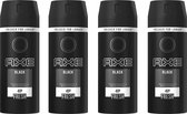 AXE Black - Deodorant / Bodyspray - Voordeelverpakking 4 x 150 ML