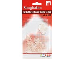 Kleine zuignappen met gleuf - 24x stuks - 2 cm - ophangen