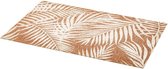 Rechthoekige placemat Palm wit - linnen mix - 45 x 30 cm - Onderleggers