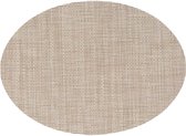 Ovale placemat Maoli natruel kunststof 48 x 35 cm - 48 x 35 cm - Tafel onderleggers