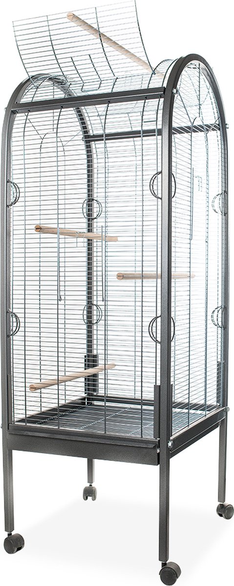 Papegaaienkooi hamer becky Zilver 56x56x163cm