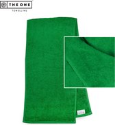 The One Towelling Sporthanddoek - Fitness handdoek - 100% Gekamd katoen - 450 gr/m² - 30 x 130 cm - Groen