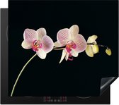 KitchenYeah inductie beschermer 59x52 cm - Bloemen orchidee - Kookplaataccessoires roze - Afdekplaat voor kookplaat - Anti slip mat - Keuken decoratie inductieplaat - Inductiebeschermer accessoires - Inductiemat - Beschermmat voor fornuis
