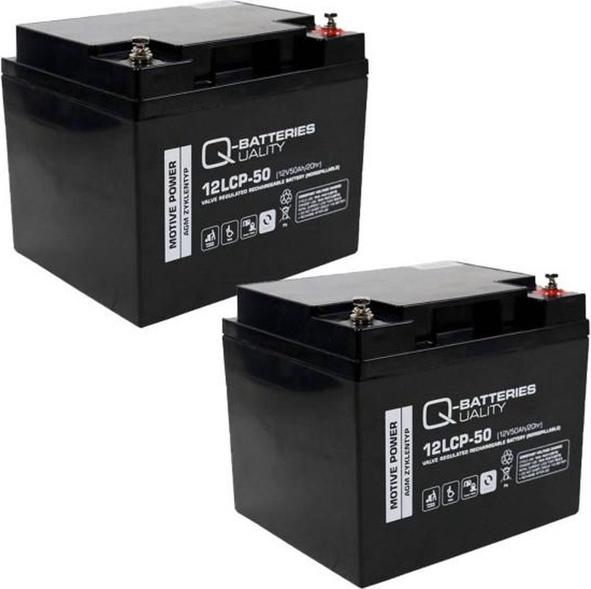 Goedkoopste Quality Batteries Vervangingsaccu Voor Invacare Leo Scooter 24V 2 X 12V 50Ah