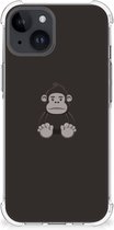 Smartphone hoesje Geschikt voor iPhone 15 Plus Hoesje Bumper met transparante rand Gorilla