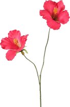 Viv! Home Luxuries Hibiscus - zijden bloem - fuchsia - 83cm