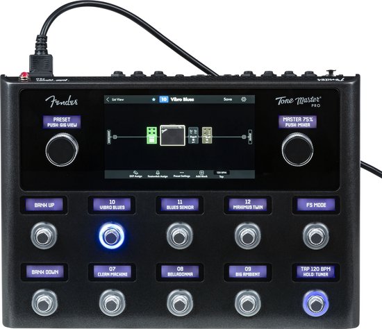 Fender Tone Master Pro - Floor format FX modeler / profiler - Zwart | bol