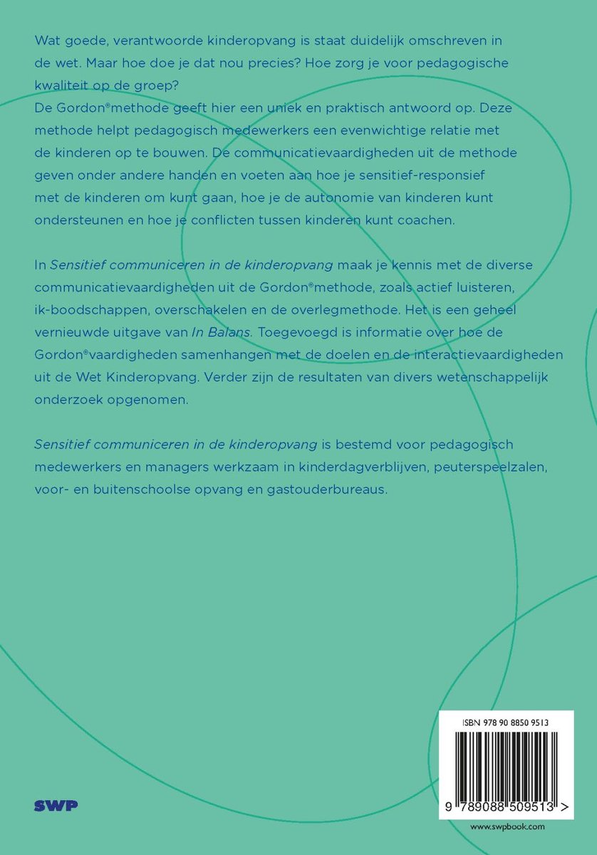 Sensitief communiceren in de kinderopvang - back cover