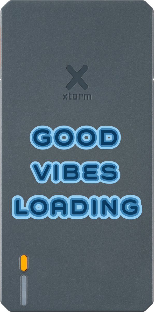Xtorm Powerbank 20.000mAh Blauw - Design - Good Vibes - USB-C poort - Lichtgewicht / Reisformaat - Geschikt voor iPhone en Samsung