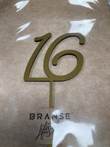 Branse Lifestyle - Taart Topper - 16 - Goud