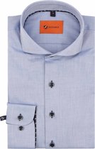 Suitable - Twill Overhemd Lichtblauw - Heren - Maat 42 - Slim-fit