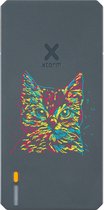 Xtorm Powerbank 20.000mAh Blauw - Design - Doodle Cat - USB-C poort - Lichtgewicht / Reisformaat - Geschikt voor iPhone en Samsung
