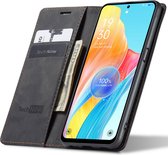 Hoesje geschikt voor Oppo A98 - Book Case Leer Slimline Zwart