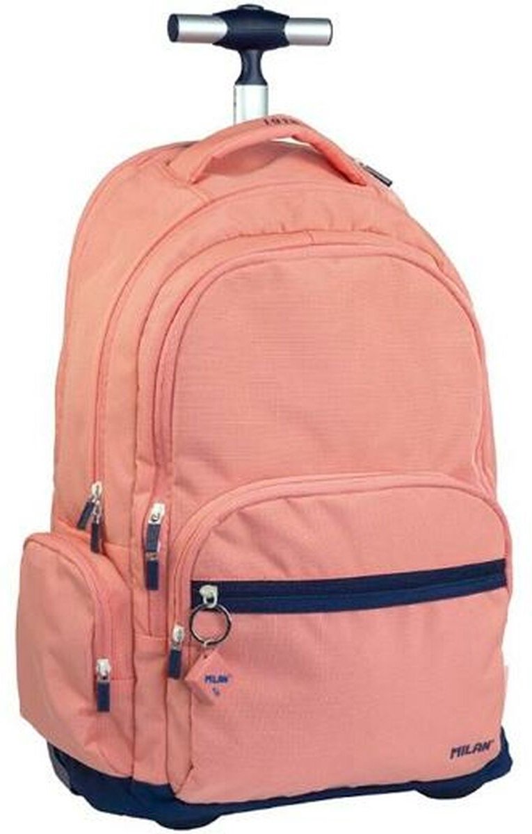 Schoolrugzak met Wielen Milan Roze (52 x 34,5 x 23 cm)