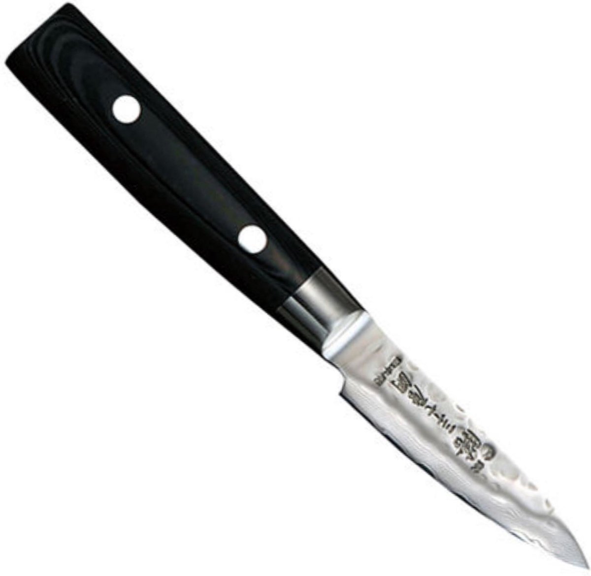 Yaxell Zen Officemes 10 cm – 37 Lagen Damaststaal – Canvas-Micarta Heft