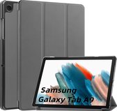 Case2go - Tablet hoes geschikt voor Samsung Galaxy Tab A9 (2023) - Tri-fold hoes met auto/wake functie - 8 inch - Grijs