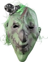 Masque de Clown Horreur Fjesta - Masque d'Halloween - Costume d'Halloween - Vert - Zwart - Latex - Taille unique