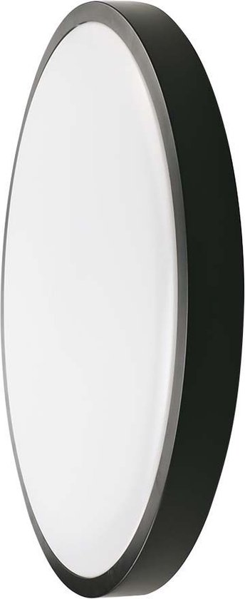 V-Tac VT-8618 Plafonnier LED - 18W - Zwart - 6500K - Convient pour salle de bain