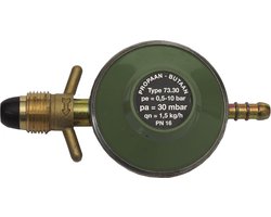 Gimeg POL soft noze gasdrukregelaar met slangpilaar 30mb 1,5kg/h