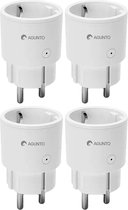 Agunto AGU-SP1 Slimme Stekker 4 Stuks - Smart Plug - Tijdschakelaar - Energiemeter - Google Home