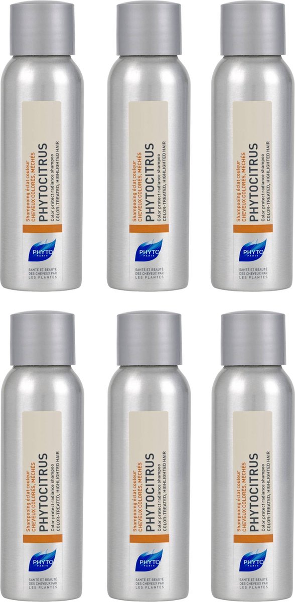 Phyto Paris Phytocitrus Color protect radiance shampoo Color-Treated, Highlighted Hair 50ml x 6