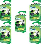 Fujifilm QuickSnap Flash Disposable 35mm Camera 5 pak