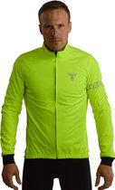 TriTiTan pro cycling thermal and waterproof jacket unisex - Thermische Fietsjas - Fietsjack - 2XS - Fluo Geel