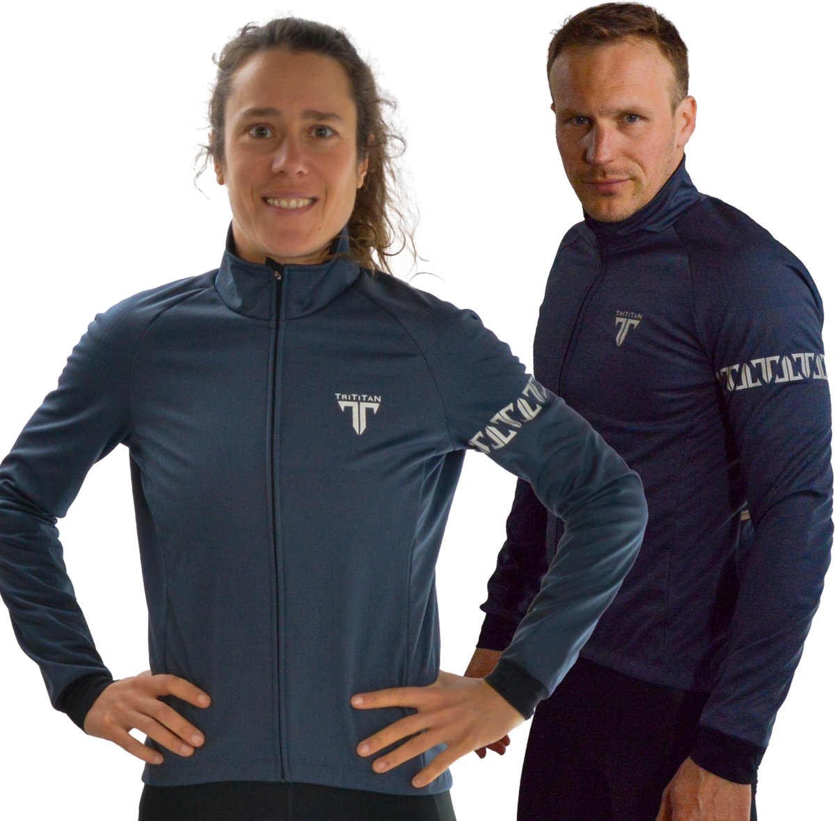 TriTiTan pro cycling thermal and waterproof jacket unisex - Thermische Fietsjas - Fietsjack - Grijs - XS