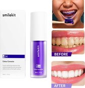 Smilekit® V34 Colour Corrector Serum - Tandenverheldering met Kleurcorrigerende Technologie - Ontdek de Kracht van Paars voor Witte Tanden - Helderheid en Verbergen van Vlekken - 30ml
