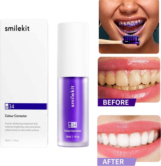 Sérum correcteur de couleur Smilekit® V34 - Éclaircissement des dents avec  Technologie... | bol