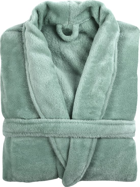 TISECO HOME STUDIO - Kamerjas - MICROFLANNEL COSY - L/XL - 100% polyester - Saliegroen