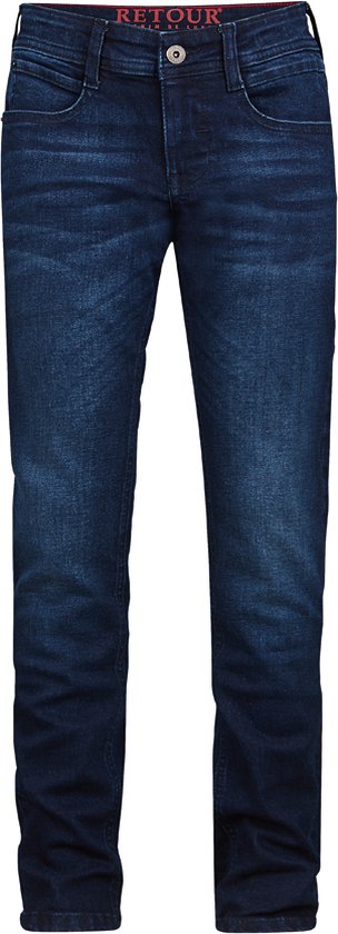 Retour jeans Wyatt Jongens Jeans - dark blue denim - Maat 152