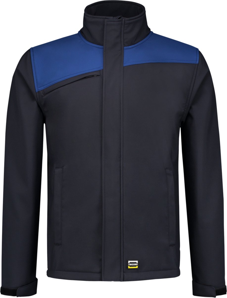 Tricorp 402021 Softshell Bicolor Naden - Marineblauw/Koningsblauw - 5XL