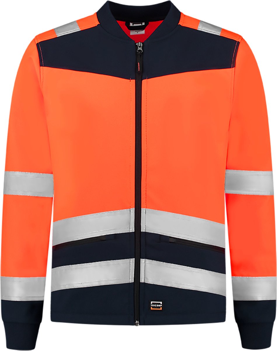 Tricorp 403021 Softshell High Vis Bicolor - Fluo Oranje/Inkt - 4XL