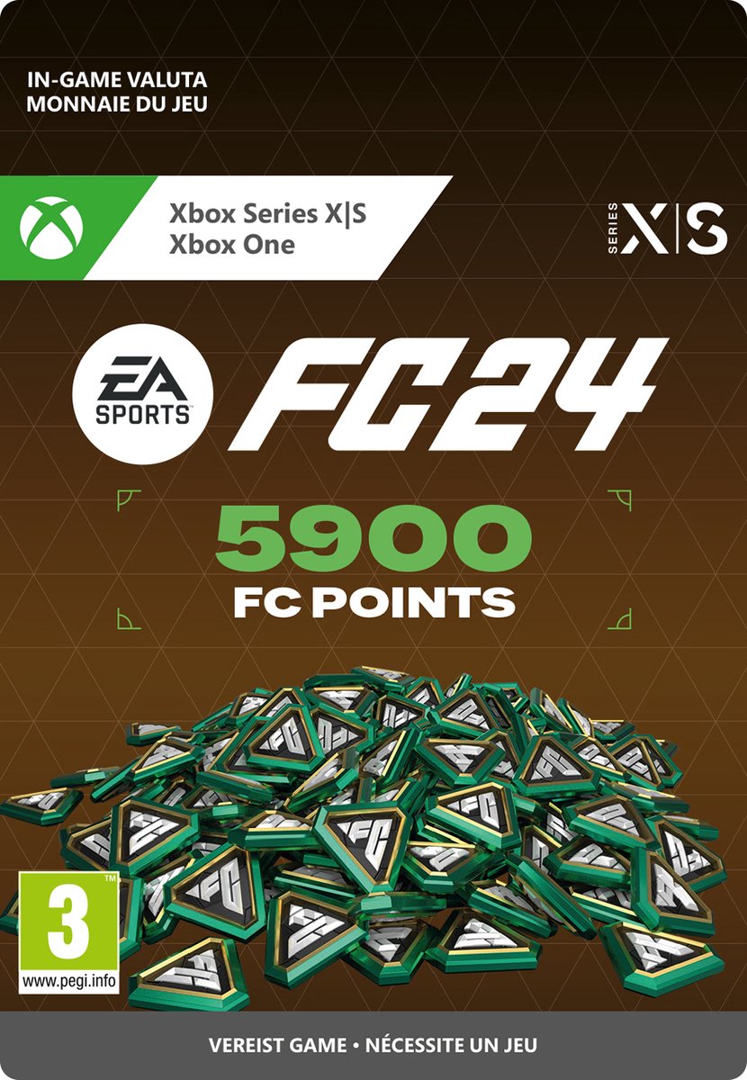 EA SPORTS FC 24 - 5900 FC Points - Xbox Series X|S & Xbox One Download op Prijzenvolger.com