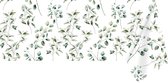 Raved Katoen Tafelzeil Lente Bloemen  140 cm x  300 cm - Groen - Waterafstotend - Uitwasbaar Tafelzeil