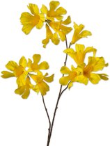 Viv! Home Luxuries Mandevilla - fleur artificielle - jaune - 86cm - qualité supérieure