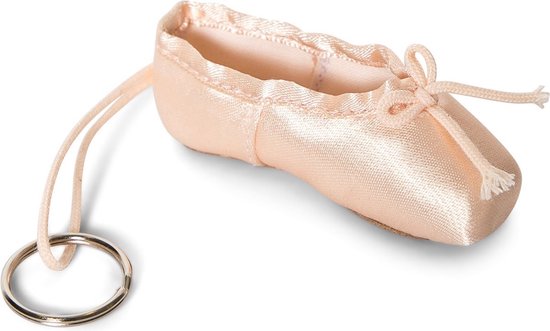 Spitzen Sleutelhanger Ballet - So Danca - Roze Satijn - Mini Balletschoen - Ballerina Cadeau